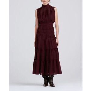 Derek Lam Burgundy Midi Dress XL sizing